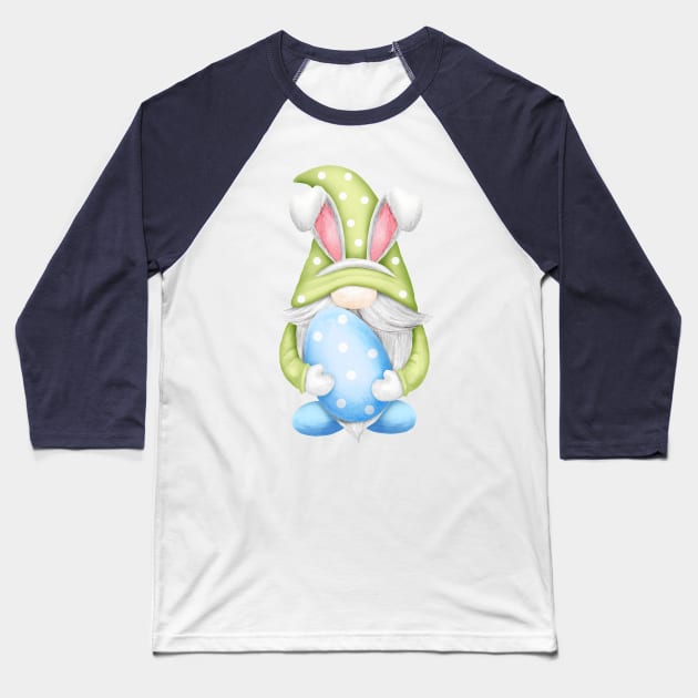 Easter Gnome bunny Baseball T-Shirt by Imp's Dog House